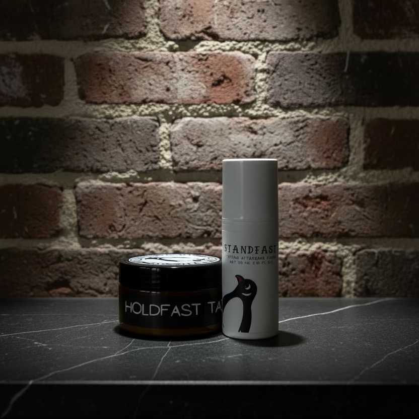 hold fast tattoo balm and stand fast tattoo cream in a bundle pack by penguin tattoo co
