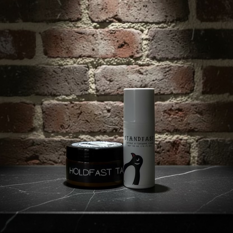 hold fast tattoo balm and stand fast tattoo cream in a bundle pack by penguin tattoo co
