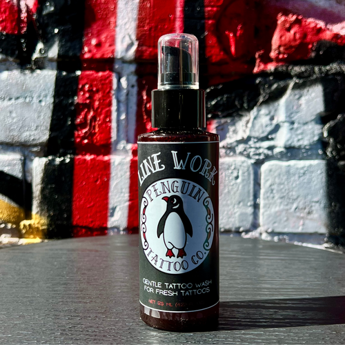 Line Work gentle tattoo wash 125ml by Penguin Tattoo Co, fragrance free