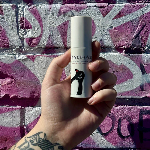 Stand Fast tattoo aftercare cream 30ml by Penguin Tattoo Co, Australian made, fragrance free